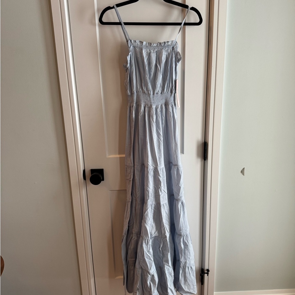 Aqua Light Blue Maxi Dress